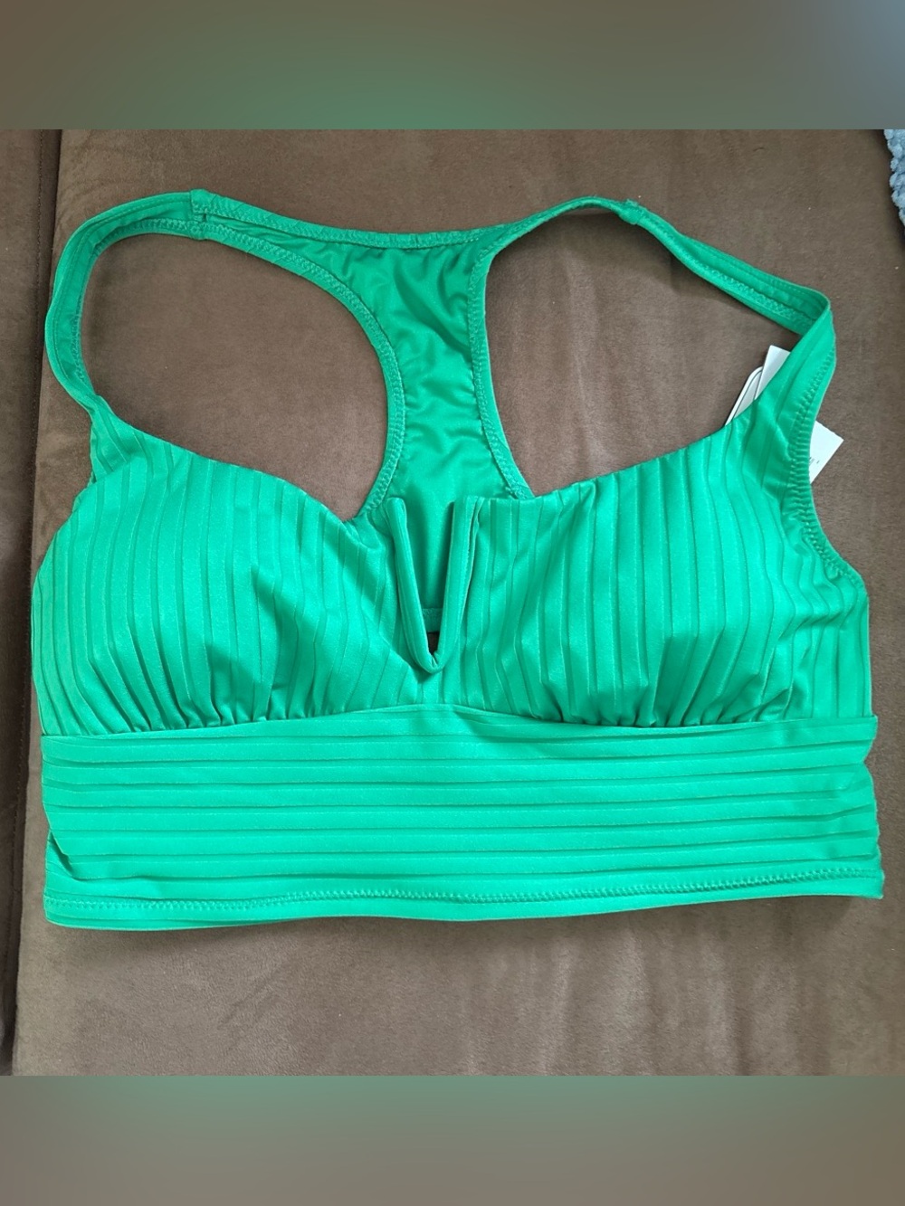 Refresh Ribbed V-Wire Racerback Tankini Top - Picture 3 of 4